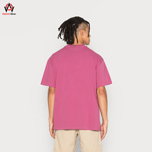 Camisetas de hombre de gran tamaño de peso pesado personalizadas de estilo lavado ácido 100% mezcla de algodón y poliéster fabricantes de ropa al por mayor - Product Image 4