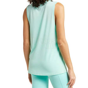 Cómoda ropa de fitness para gimnasio Camiseta sin mangas para mujer Ropa activa Precio bajo En stock Camiseta sin mangas para mujer - Product Image 3