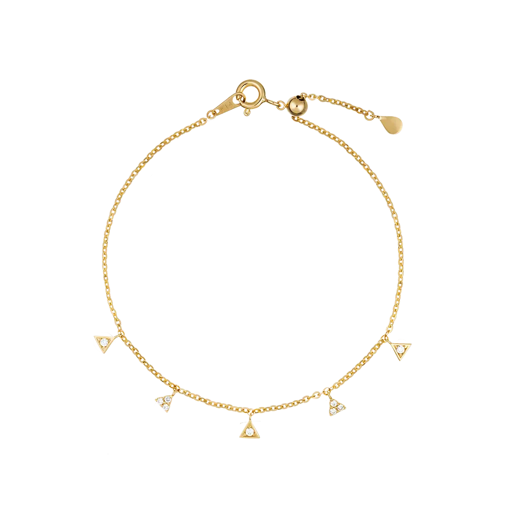 Nuovo arrivo 18k 14k gioielli in oro all'ingrosso bracciali donna stile elegante personalizzato con CZstone Vietnam produttore LLF169