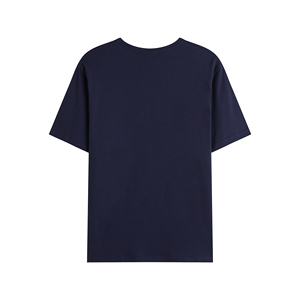 เสื้อยืดสำหรับผู้ชายทรงพอดีตัวปกติสีกรมท่าเสื้อพิมพ์แบบกำหนดเองได้ - Product Image 2