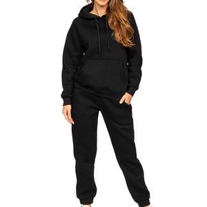 Survêtements d'hiver pour femmes fabriqués en usine coton de haute qualité Style décontracté taille hauts longs meilleur survêtement léger à vendre - Product Image 1