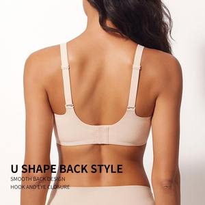 Camellia Ice Silk Beautiful Back Underwear Sujetador Deportivo Superior sin rastro ultrafino transpirable pequeño en el pecho para mujer - Product Image 5