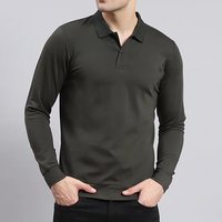 T-shirt en tricot à manches longues pour homme, coupe ajustée, couleur unie, décontracté, doux, confortable, extensible, léger, mode quotidienne