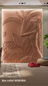 Elegante panel de pared de mármol 3D con estatua de piedra natural para decoración del hogar o mejora del espacio al aire libre - Product Image 6