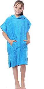 Robe à langer pour enfants Poncho de surf de plage Robe de bain Combinaison légère Poncho de serviette à langer avec capuche - Product Image 3