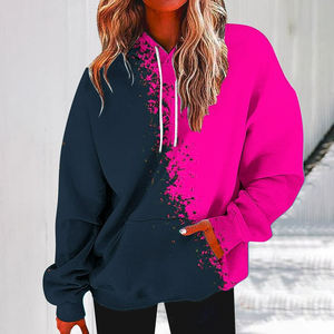 Sweat-shirt à capuche surdimensionné en coton premium pour femmes, streetwear, pull, logo personnalisé, sweat-shirt lourd pour femmes, sweat-shirts décontractés - Product Image 6