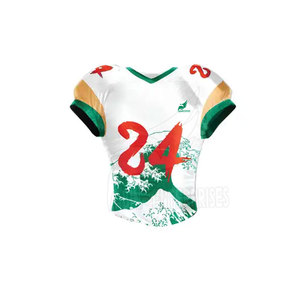 Camisetas y uniformes de fútbol americano personalizados Conjuntos de equipos atléticos transpirables de nuevo diseño para deportes de verano - Product Image 5