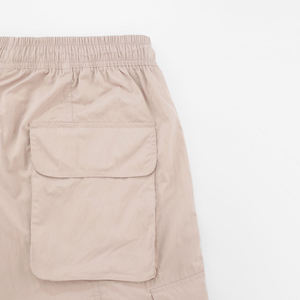 Pantalon cargo de style décontracté pour hommes, pantalon ample personnalisé de qualité supérieure en toile délavée à cordon de serrage, vente en gros - Product Image 5