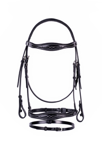 Manufacturer Direct Top Selling White Fancy Bridle Western Horse Soft Leather Padded Stainless Steel <b>Hardware</b> Direct - Product Image 4