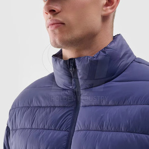 Veste matelassée en coton pour usage quotidien, look simple, doublure intérieure en coton doux, confort toute la journée - Product Image 5
