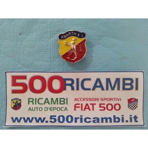 Copertura Cruscotto FIAT 500 D F L R Logo Piccolo Stemma ABARTH BADGE - Product Image 1