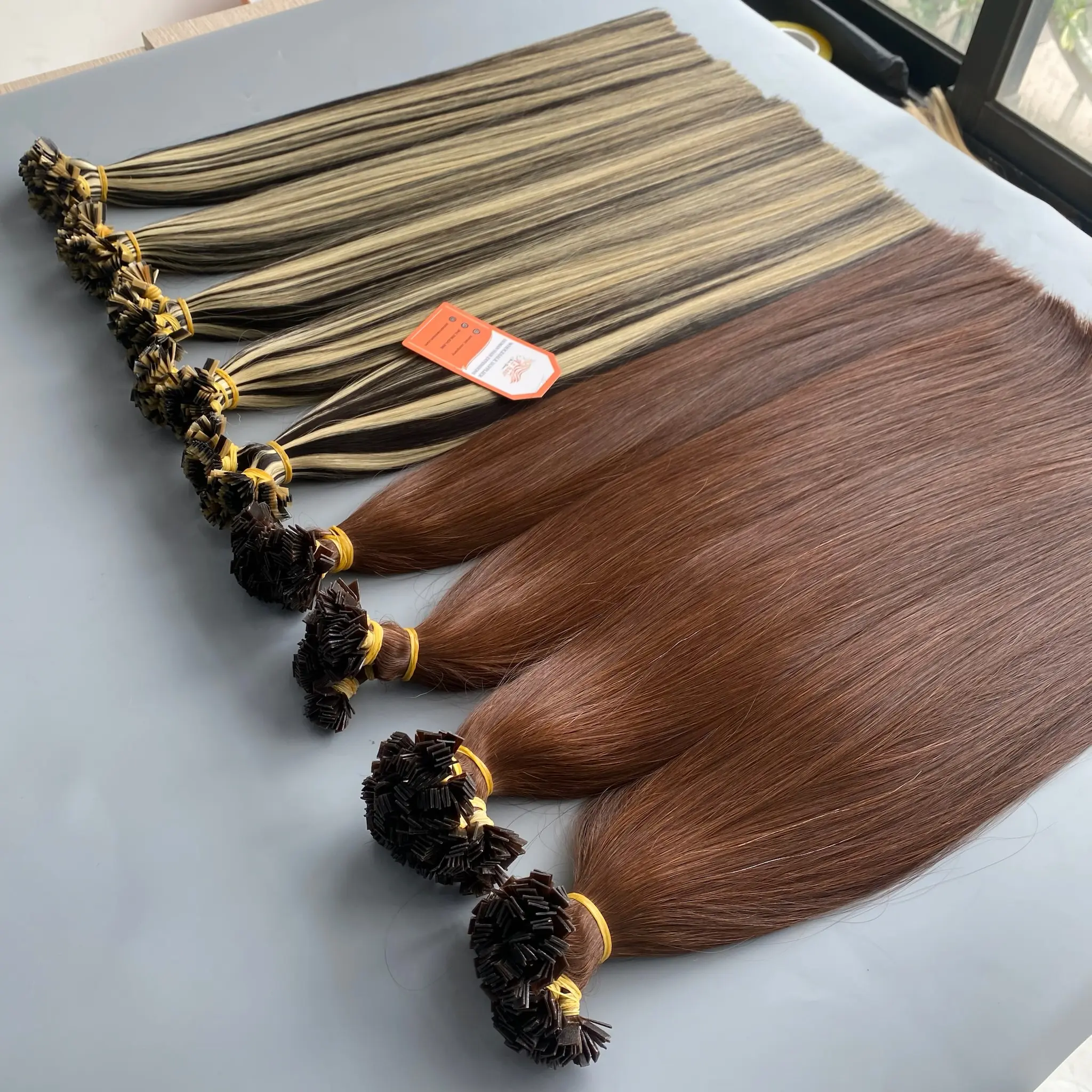 Shipping Worldwide Keratin Flat Tip Hair Extensions Best Wholesale Hair Vendor Customizable Colors