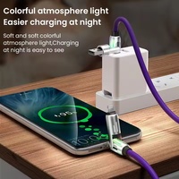 Câble de charge rapide 4 en 1 60W 100W USB Type-C Conducteur 3A 5A Gaine en silicone TPE 1m Universel pour téléphone portable Ordinateur portable Banque d'alimentation