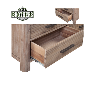 ตู้เสื้อผ้าห้องนอนยี่ห้อ Atlas โต๊ะจากเวียดนามผลิตเฟอร์นิเจอร์ ตู้เสื้อผ้า Solid tallboy 7 ลิ้นชักโต๊ะเครื่องแป้ง - Product Image 5