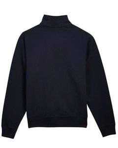 Sweat-shirt à col montant en molleton pour homme, bleu marine, mélange de coton doux, chaud, décontracté, à manches longues, confortable pour l'hiver - Product Image 2