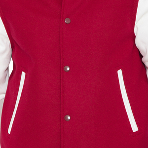 Chaqueta universitaria Letterman de alta calidad para hombre, venta al por mayor, lona bordada impresa personalizada, transpirable, a prueba de viento, Invierno - Product Image 5