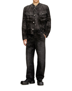 Wholesale Custom Work Cropped Bomber <b>Jacket</b> Mens Vintage Casual Coat Solid <b>Jackets</b> Custom Logo Denim <b>Jacket</b> For Men - Product Image 4