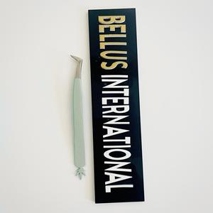 Pince à cils à pointe argentée à 90 degrés avec logo personnalisé Pince d'extension de cils de 10 mm avec pointe en fibre - Product Image 6