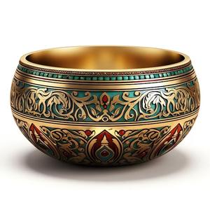 Cuenco tibetano indio de latón negro con percutor de madera para meditación, Yoga, terapias curativas de sonido, cuenco de color negro - Product Image 3