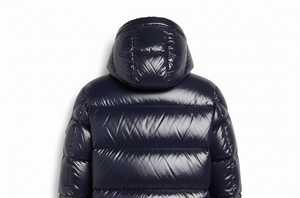Custom Woolen Solid Lightweight Hooded Casual Winter Men's Waterproof Breathable Windproof Eco-Friendly Cotton Liner Puffer - Product Image 4