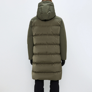 Doudoune longue légère à col montant et logo frontal, en polyester, confortable, style urbain, en promotion - Product Image 2