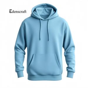 Sudadera con capucha informal sólida para hombre, cómoda mezcla de algodón suave, estampado en relieve, ropa de calle con cordón, estilo para uso diario - Product Image 5