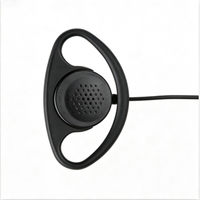 Pour Motorola PMLN4620 PMLN4620B, écouteur-récepteur 3,5 mm compatible avec coque en D, pour radio bidirectionnelle, oreillette, haut-parleur, microphone pour talkie-walkie