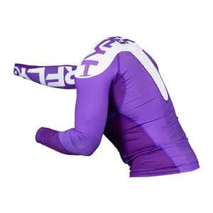 Venta al por mayor personalizado No Gi Rashguard MMA BJJ Grappling camisa ropa de entrenamiento Jiu Jitsu compresión superior suministro de fábrica OEM 2025 - Product Image 3