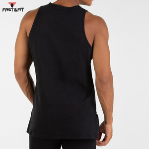 Más Popular gimnasio entrenamiento 100% algodón hombres camisetas sin mangas Fitness camiseta culturismo camiseta sin mangas - Product Image 3