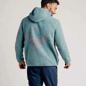 New Design <b>Top</b> Selling Winter Casual Men Sherpa Fleece Hoodies Eco-Friendly Cotton Blended <b>Low</b> MOQ - Product Image 2