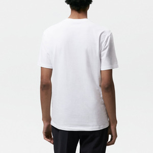 เสื้อยืดโอเวอร์ไซส์ทรงใหญ่พิเศษ ผ้าหนา แบบวินเทจ คอกลม สีขาวล้วน แขนสั้น - Product Image 1