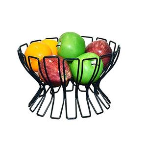 Nouveauté : Panier à fruits en fil de fer nickelé, forme arrondie, panier de rangement pour fruits, hôtel, restaurant, table de mariage - Product Image 4