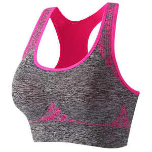 Sujetador deportivo sin costuras de alto soporte para mujer, ligero, transpirable, Impresión de etiquetas personalizadas, gran oferta, Sujetador deportivo privado de bajo precio - Product Image 3