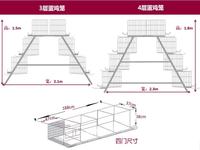 Meilleure vente Cage de type A pour poulaillers équipement de poulailler Cage de batterie pour oiseaux, ferme et usage domestique