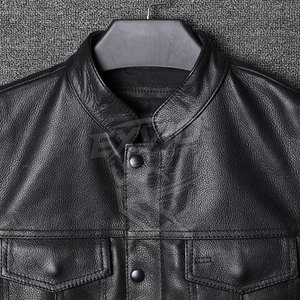 Chaleco de Cuero de Alta Calidad 100% Hecho a Mano, Precio Razonable, Transpirable, Ropa Masculina, Chaleco de Cuero para Venta en Línea - Product Image 4