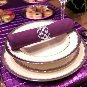 <b>Silver</b> Reindeer design aluminium <b>Napkin</b> Rings High Quality for Wedding Birthday & Any Other Occasion Gifts - Product Image 4