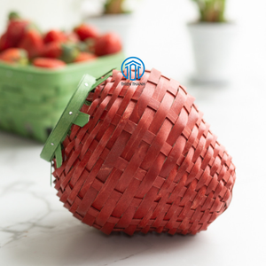 Recién llegado, bonitos adornos decorativos de fresa coloridos de madera dura tejida, accesorios para el hogar, decoración hecha a mano en Vietnam - Product Image 6