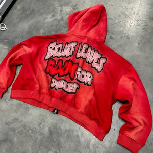 Sudadera con capucha personalizada unisex de invierno para hombre, Sudadera con capucha con estampado DTG lavado con ácido para hombre, sudadera con cremallera 2025 - Product Image 6