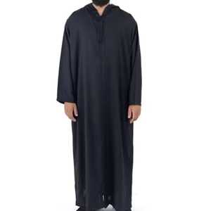 Jubba Thobe pour hommes de la meilleure qualité, nouveau style, vêtements islamiques, vente en gros d'usine, respirant, grande taille, robe musulmane Juba pour garçons et hommes - Product Image 3