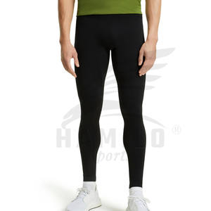 2024 Custom Logo Elastic Waist Fitness <b>Leggings</b> for Men Solid <b>Pattern</b> Stretchable Pants Online Sale - Product Image 6