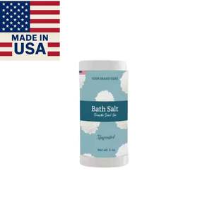 Shaker de marque privée 3oz sans parfum sel de bain de la mer morte formulations personnalisées pour une expérience de trempage au bain de qualité supérieure - Product Image 1