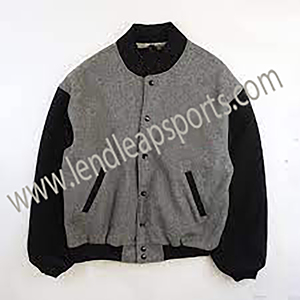 Chaqueta de béisbol de manga larga personalizada al por mayor para hombre, últimos diseños, cuello levantado de secado rápido, variedades lisas en blanco - Product Image 1