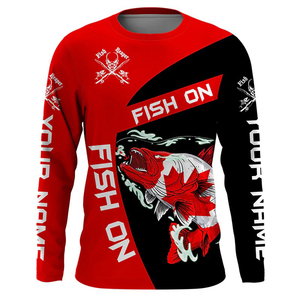 Ropa de pesca personalizada para hombre al aire libre con capucha de secado rápido ropa de pesca rendimiento pescado Jersey verano Camisas manga larga de pesca - Product Image 2