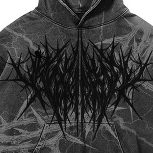 Sweat à capuche d'hiver surdimensionné en coton épais 100 % personnalisé OEM/ODM, brodé uni, coupe classique, style streetwear - Product Image 2