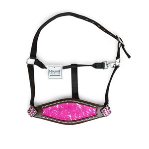 Atractivo Cabestro para Caballo de Equitación, Cómodo, de Cuero, Decorado con Conchos, Correas de Nylon, Cromado, Logotipo Personalizado, Surtido - Product Image 2