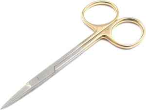 Instruments chirurgicaux Ciseaux à iris Ciseaux de premiers soins à lame droite et courbe Fabriqué au Pakistan Équipement médical - Product Image 4