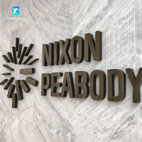Enseigne personnalisée en acrylique pour salon de beauté, découpée au laser, enseigne commerciale 3D en métal, panneau de réception, logo mural de bureau avec design 3D en relief