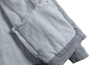 Vestes en denim de coton d'automne de qualité supérieure, manches longues, coupe classique, streetwear décontracté, écologiques, respirantes, lavables, logo personnalisé, haute qualité - Product Image 3