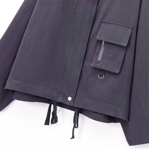 <b>men</b>’s <b>Corduroy</b> <b>Jacket</b> Loose Fit Autumn Winter Long Sleeve Solid Color Top with Pockets and Zipper Closure <b>Men's</b> <b>Jackets</b> - Product Image 3