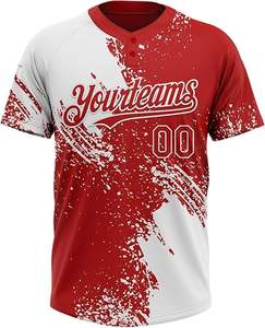 Camiseta de softball sublimada personalizada de alta calidad para hombres Proveedor OEM Jersey transpirable ligero mundial para equipos deportivos - Product Image 2